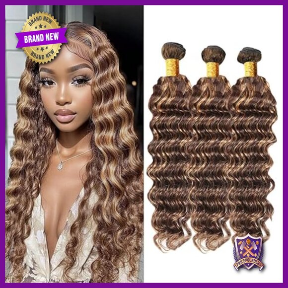 Human Hair Extensions 20-24 Inch Deep Wave Double Weft Soft Silky main image 6